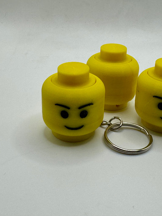 LEGO HEAD Fidget Clicker Keychain