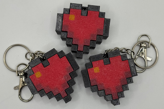 Minecraft-style Heart Fidget Clicker