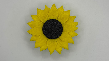 Sunflower Fidget Clicker Keychain