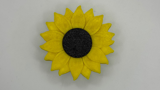 Sunflower Fidget Clicker Keychain
