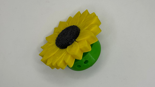 Sunflower Fidget Clicker Keychain