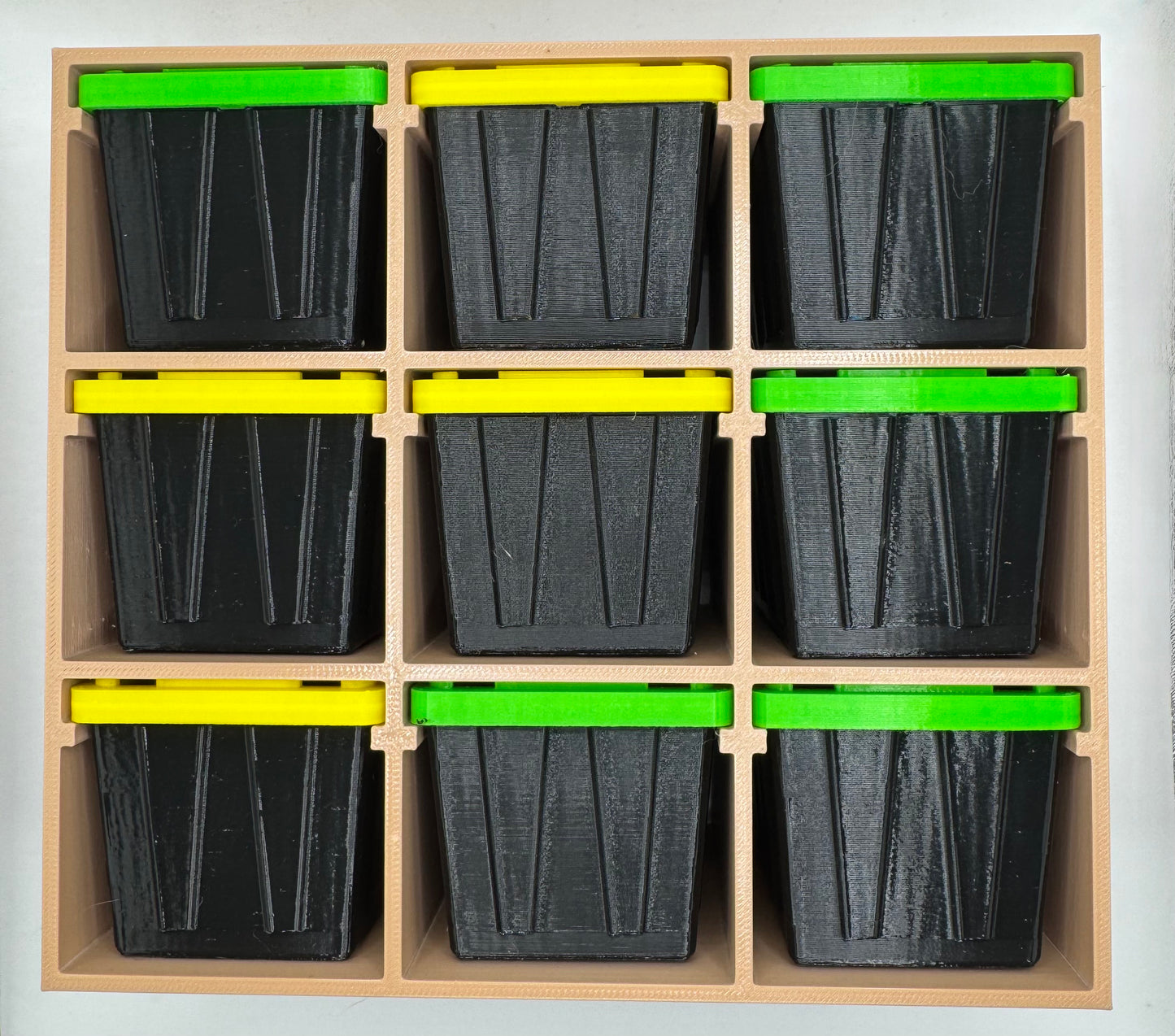 Mini Storage Tote with 9 Grid Shelves
