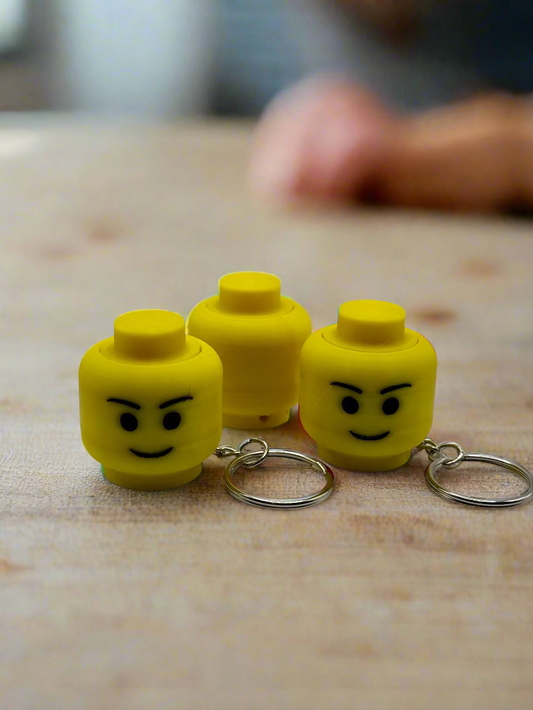 LEGO HEAD Fidget Clicker Keychain