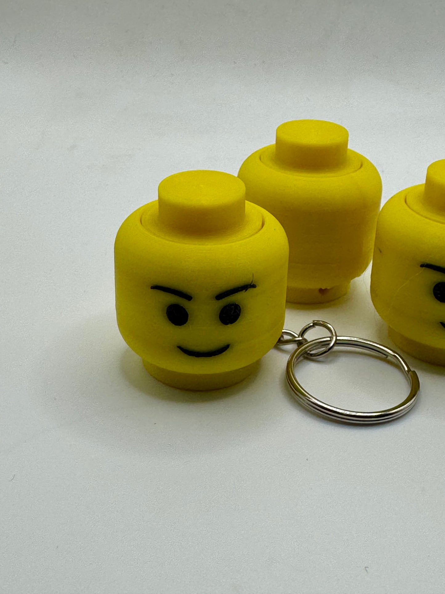LEGO HEAD Fidget Clicker Keychain