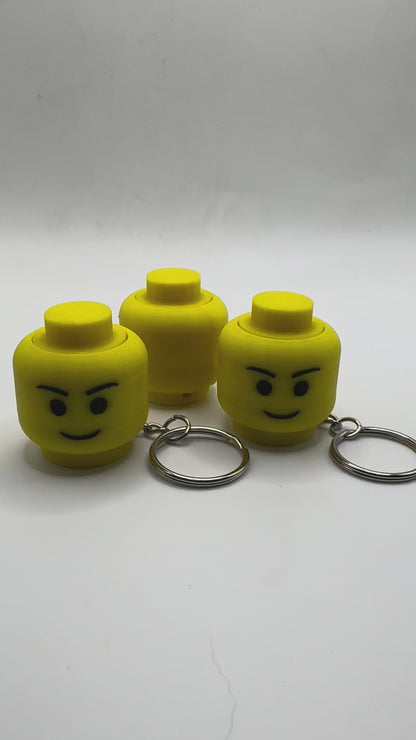 LEGO HEAD Fidget Clicker Keychain