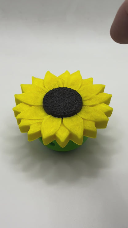 Sunflower Fidget Clicker Keychain